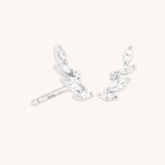 Crystal Climber Studs in Silver