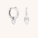 Heart Crystal in Silver